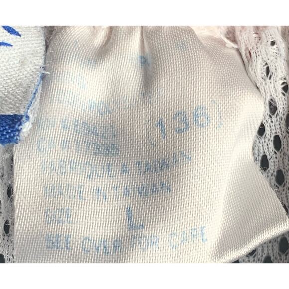 Rebook Track Pants Mens Size Large Black Snaps Up Side No String Mesh Athletic - Picture 8 of 10